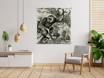 Tenture murale Gibbon Jungle 1