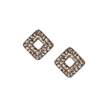 Clous d'oreilles Little New York argent 925 pêche clair