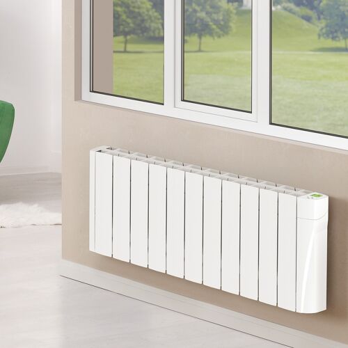 TCP Smart WiFi Oil Filled Low & Slim Profile Conservatory Radiator White 1100W