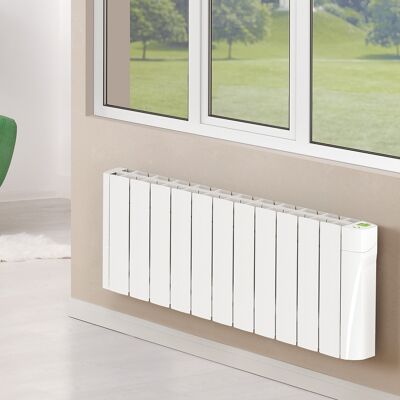 TCP Smart WiFi Rempli d'huile Low & Slim Profile Conservatory Radiator Blanc 1100W