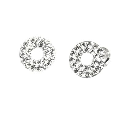 Studs little Paris 925 silver crystal