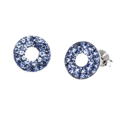 Ohrstecker little Paris 925 Silber light sapphire