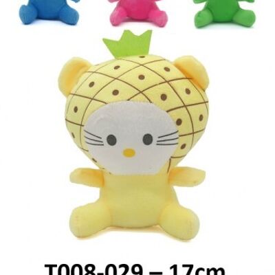 T008-029 Pluche Gatito - Colores Variados - 17cm - 1ud