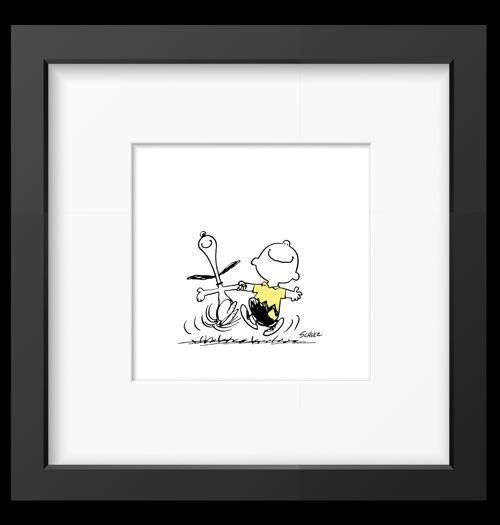Peanuts Snoopy Charlie Dance Framed Print