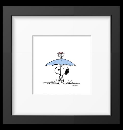 Peanuts Umbrella Framed Print