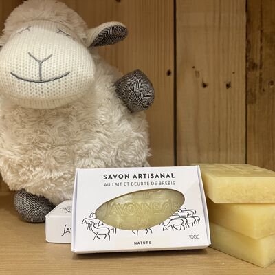 Natural sheep's milk and butter soap