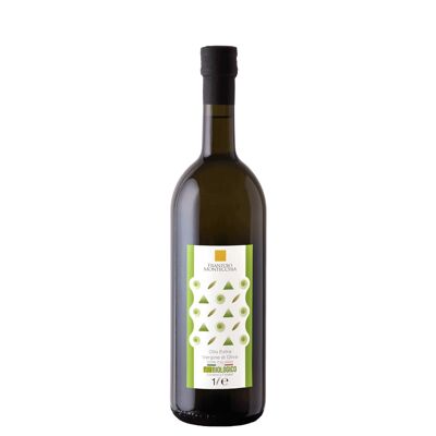 E. V. Italienisches Olivenöl Frantoio Montecchia 1 Lt. Flasche