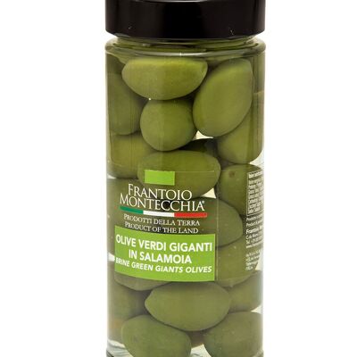 Riesige grüne Oliven