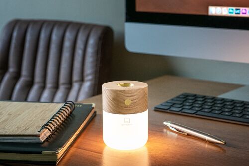 Smart Diffuser Lamp natural white ash wood