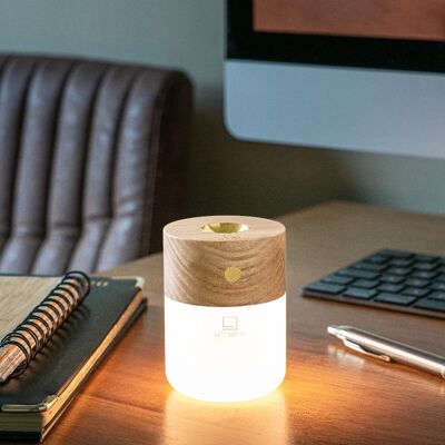 Smart Diffuser Lamp natural white ash wood