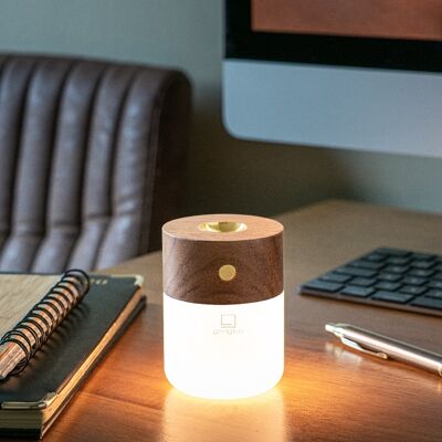 Smart Diffuser Lamp natural walnut wood