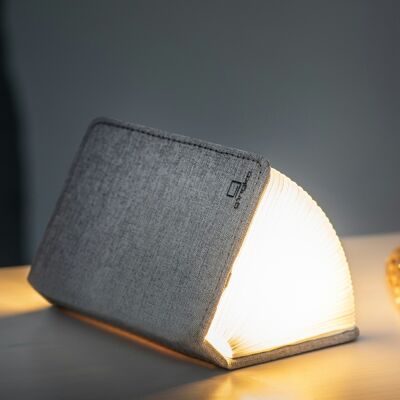 Linen Fabric Smart Book Light (Red Dot Design Award winner) Mini Urban Gray