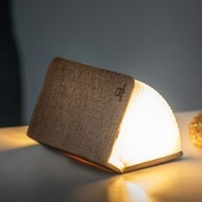 Lampe de livre intelligente en tissu de lin (Red Dot Design Award winner) Mini Coffee Brown