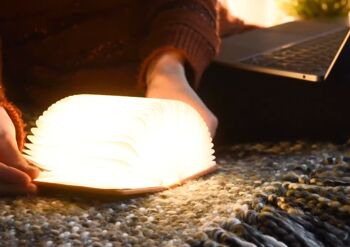 Lampe de lecture intelligente en tissu de lin (Red Dot Design Award winner) Mini Blush Pink 3