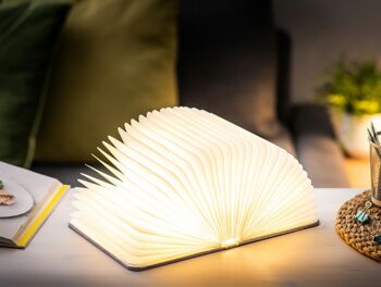 Lampe de lecture intelligente en tissu de lin (lauréat du prix Red Dot Design) Grand gris urbain 3