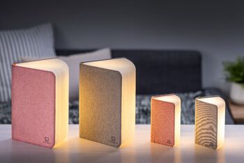 Lampe de lecture intelligente en tissu de lin (lauréat du Red Dot Design Award) Large Blush Pink 3