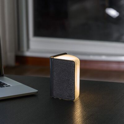 Fiber Leather Smart Book Light (Gewinner des Red Dot Design Award) Mini BlackLeather