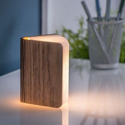 Natural Wood                        Smart Book Light     (Red Dot Design Award winner) Walnut Mini