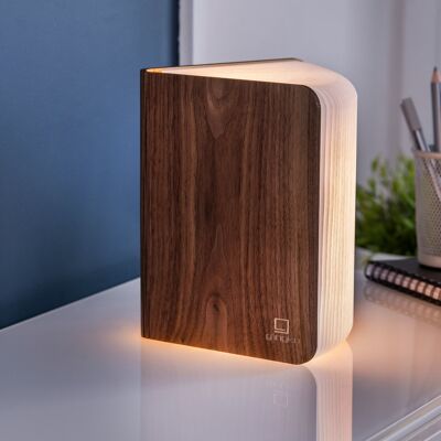 Natural Wood Smart Book Light (Gewinner des Red Dot Design Award) Walnut Large