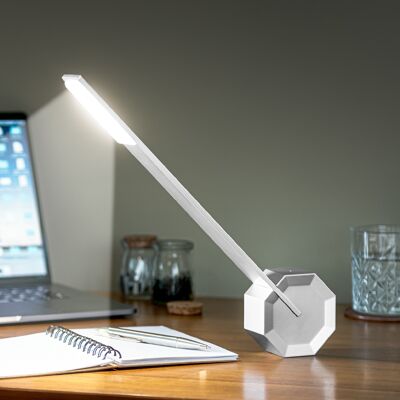 Lampe de bureau portable Octagon One (design primé à plusieurs prix mondiaux) Aluminium