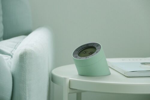 The Edge Light Alarm Clock                        (MoMA Best Selling Alarm Clock) mint Green