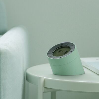 The Edge Light Alarm Clock                        (MoMA Best Selling Alarm Clock) mint Green