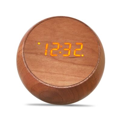 Tumbler Click Clock bois de cerisier naturel