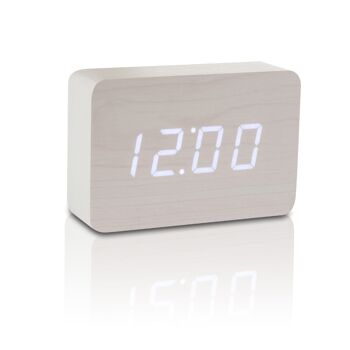 Message Click Clock Blanc / LED Blanche 2