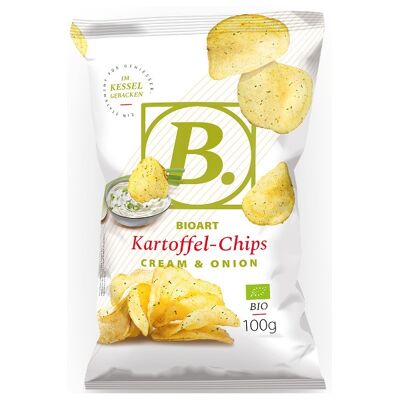 B. Kartoffel-Chips Cream & Onion 100g bio