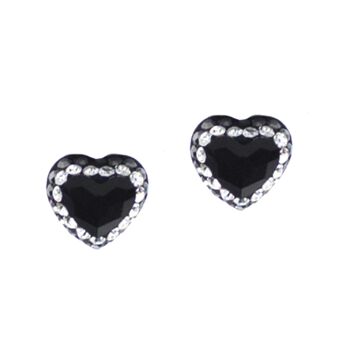 Clous d'oreilles Alara argent 925 jet