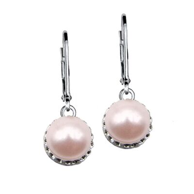 Boucles d'oreilles Carmen 925 argent rose clair