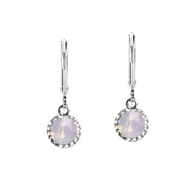 Earrings Lina 925 silver rose water opal