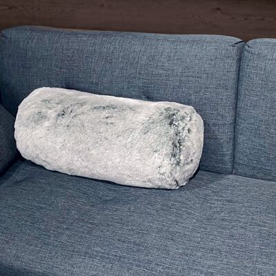 Glacier faux fur bolster cover - Made in France
