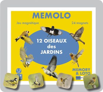 MEMOLO XL OISEAUX DES JARDINS 1