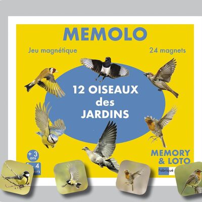 MEMOLO XL OISEAUX DES JARDINS