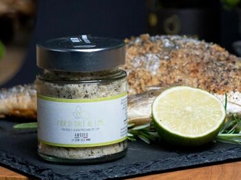 Mélange d'épices fleur de gros sel marin au citron vert - Fior di Sale al Lime 2