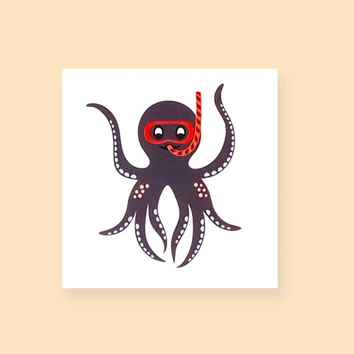 TEMPORARY TATTOO - Smart Octopus