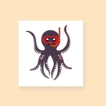 TEMPORARY TATTOO - Smart Octopus 1