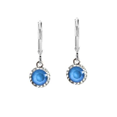 Earrings Lina 925 silver crystal summer blue