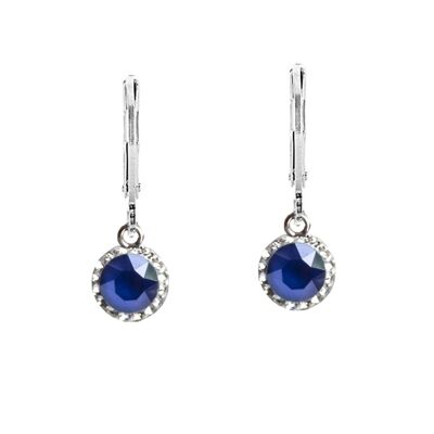 Earrings Lina 925 silver crystal royal blue