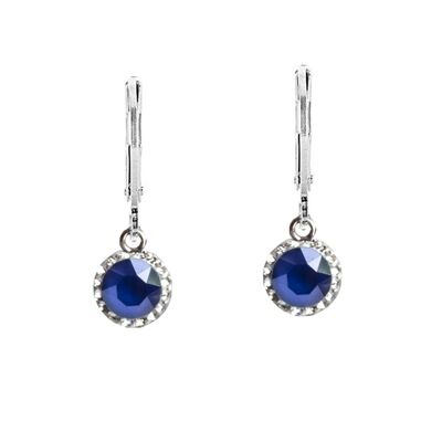 Orecchini Lina argento 925 cristallo royal blue