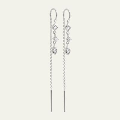 Boucles d’oreilles pendantes Cléïa - argent