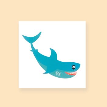 TEMPORARY TATTOO - Sneaky Shark 1