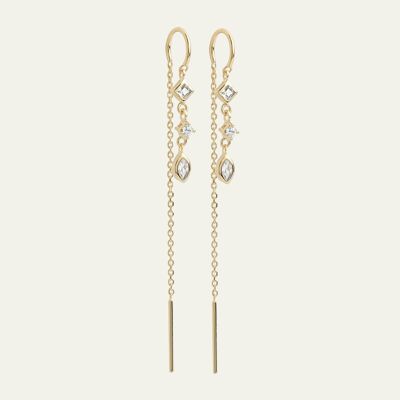Cléïa dangling earrings - gold plated