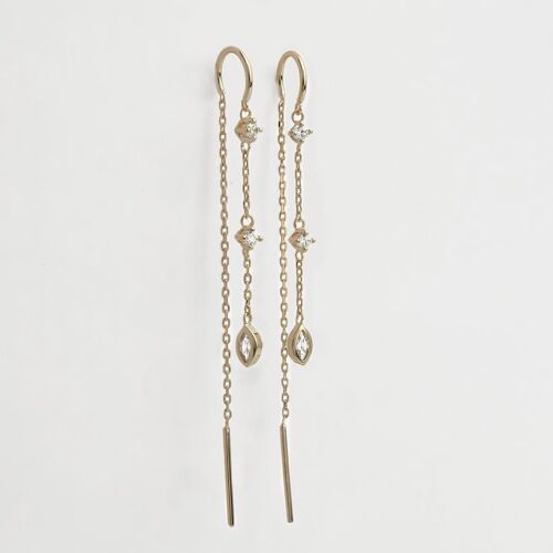 Boucles d’oreilles pendantes Calysta