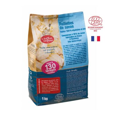 Soap flakes 1kg organic oils made in France