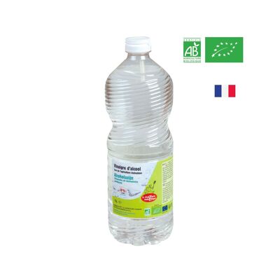 White vinegar organic alcohol 8° 1L ecological household multi-use