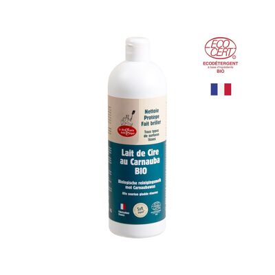 Lait cire carnauba bio 1L Entretien écologique sols et parquet