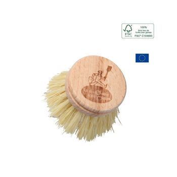 Recharge brosse vaisselle fibres naturelles bois 2