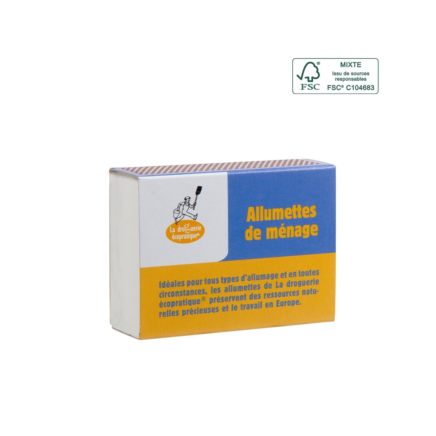 Schachteln mit 100 ökologischen Streichhölzern - 4er-Set